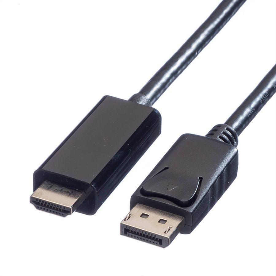 Value 11.99.5785 cavo e adattatore video 1 m DisplayPort Nero (VALUE DisplayPort Cable DP-UHDTV. M/M. Black. 1.0m)