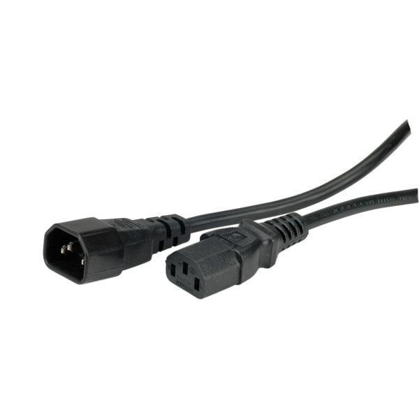 Value 19.99.1505 cavo di alimentazione Nero 0,5 m Accoppiatore C14 Accoppiatore C13 (VALUE Power Cable C14 to C13. Black. 0.5m)