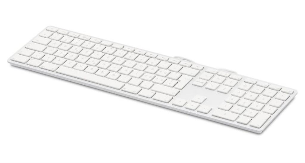 LMP tastiera USB layout francese (AZERTY) con tastierino numerico, 110 tasti, 2 x USB 2.0 - Alluminio