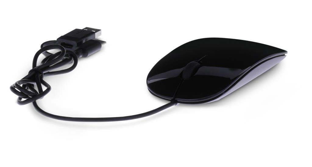 LMP Easy Mouse USB-C, 2 tasti + scroll, ottico 1600 dpi, Grigio siderale / nero, con adattatore USB3.0