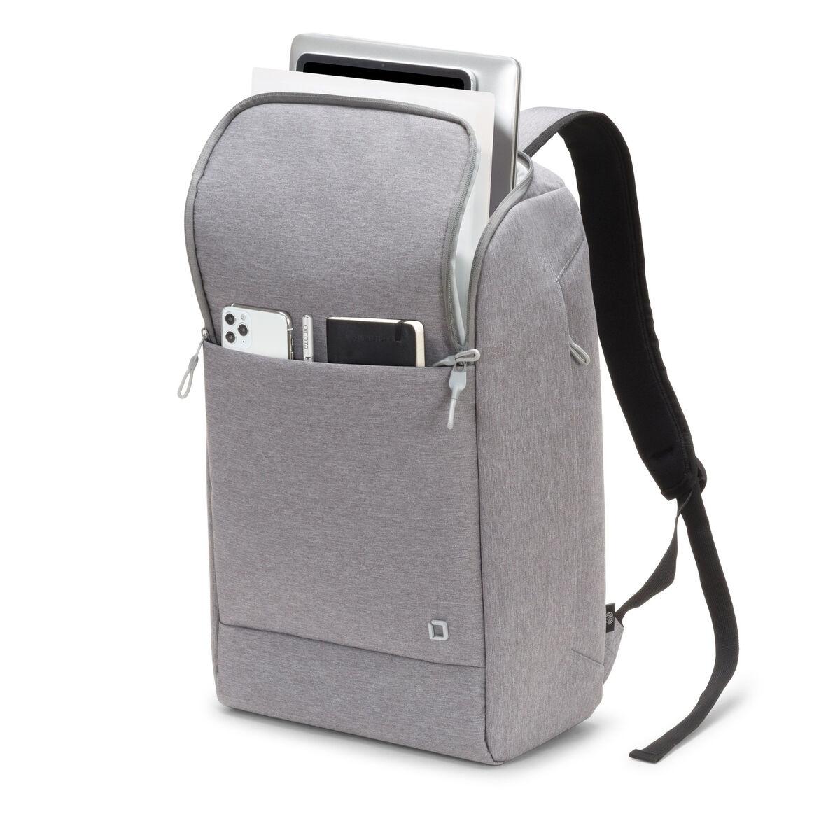 DICOTA Eco MOTION 13 - 15.6 39,6 cm [15.6] Zaino Grigio (ECO BACKPACK MOTION 13-15.6IN - LIGHT GREY)