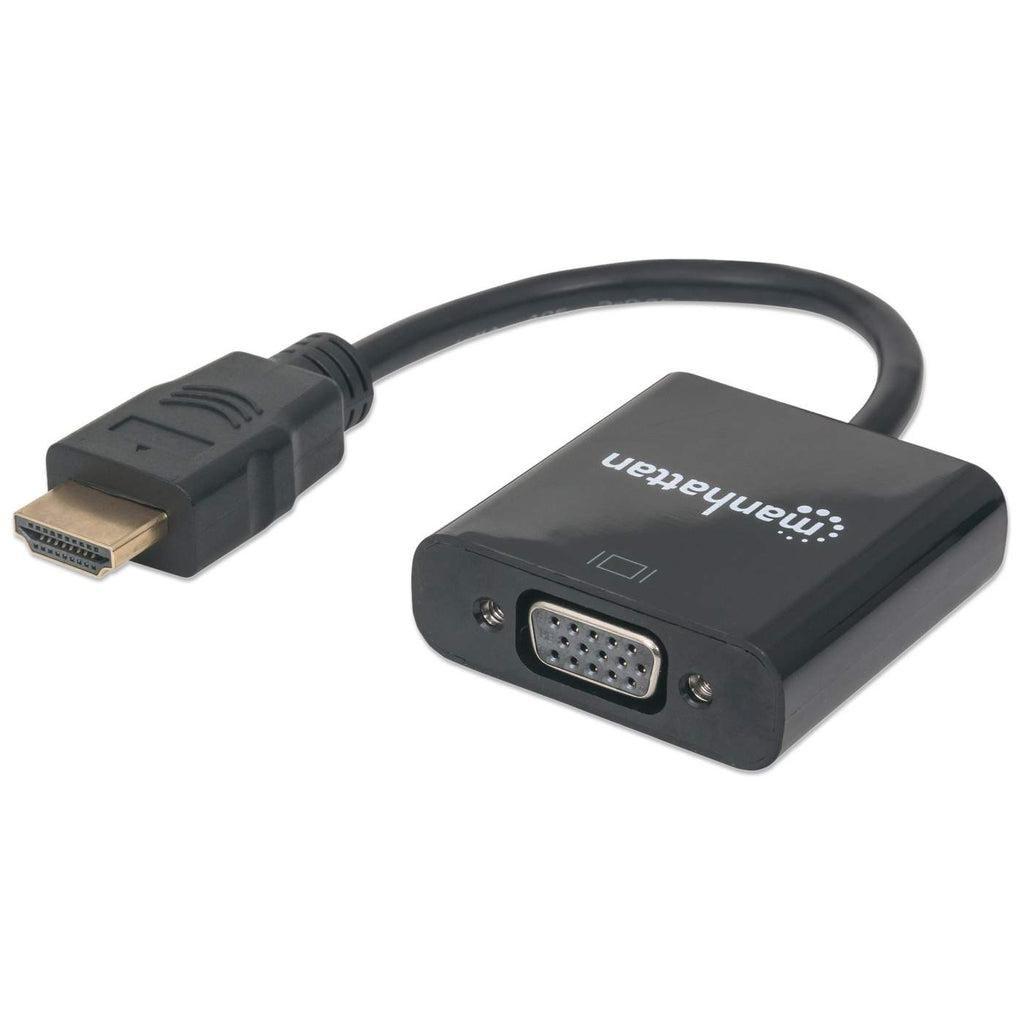 Manhattan 151467 cavo e adattatore video 0,3 m HDMI tipo A (Standard) VGA (D-Sub) Nero