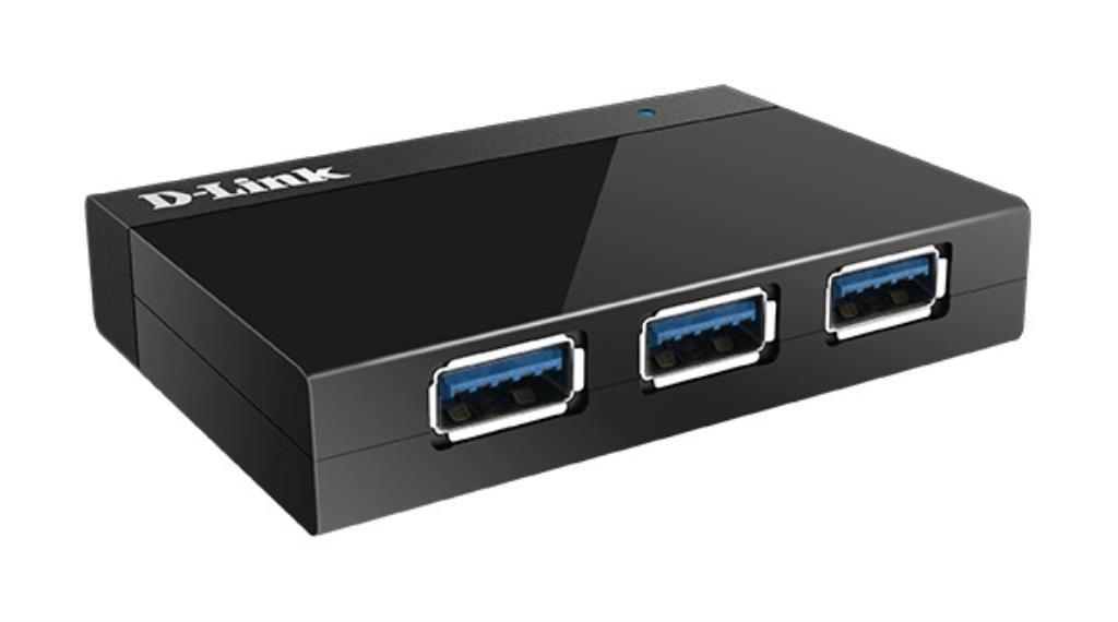 D-Link HUB USB - 4 porte USB 3.0 - 1 porta USB 3.0 tipo Micro-B per connessione al PC