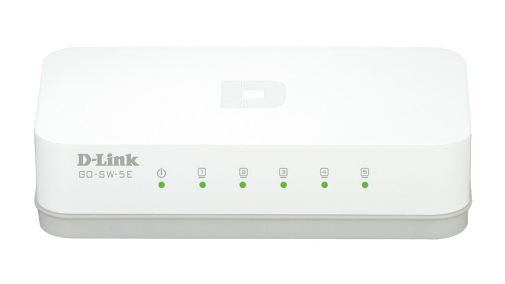 D-Link GO-SW-5E/E switch di rete Non gestito Fast Ethernet (10/100) Bianco