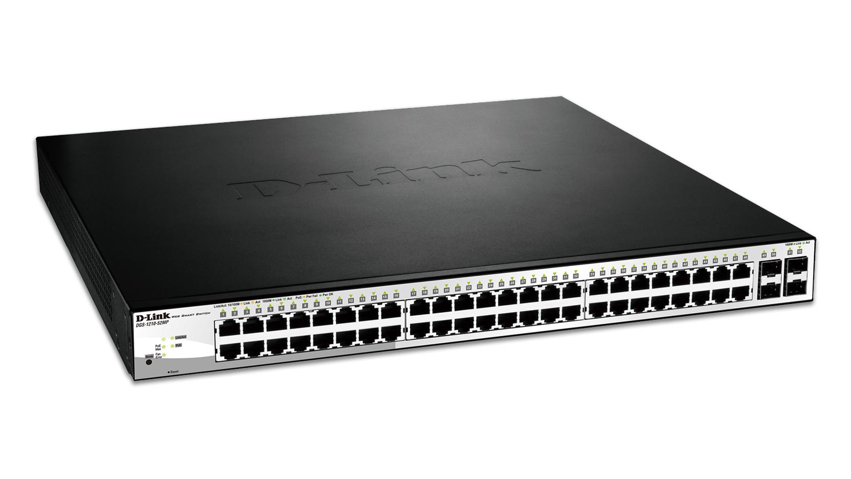 Switch Smart 52-Port PoE Gigabit Manag. 370W Poe