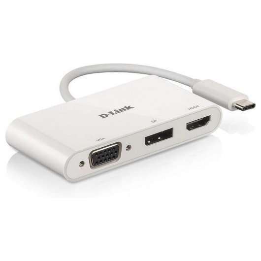 D-Link DUB-V310 replicatore di porte e docking station per notebook Cablato USB 3.2 Gen 1 (3.1 Gen 1) Type-C Bianco