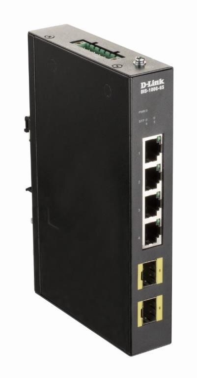 Switch unmanageable Industrialel Non Admin - 8x Gbit & 2x SFP - Format Rail-DIN - T -20C 65C - Fanless