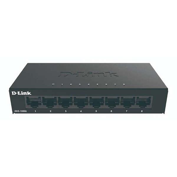 Switch UnManaged - D-Link 8 porte Gigabit - Metallo