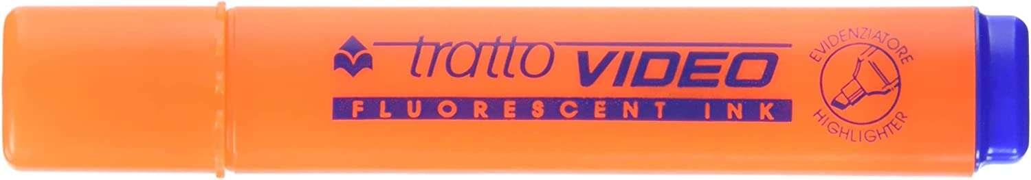 Pennarello Fluorescente Tratto Video - Scalp Tip - Inchiostro a base acqua - Quick Asciugatura - Colore arancione fluorescente