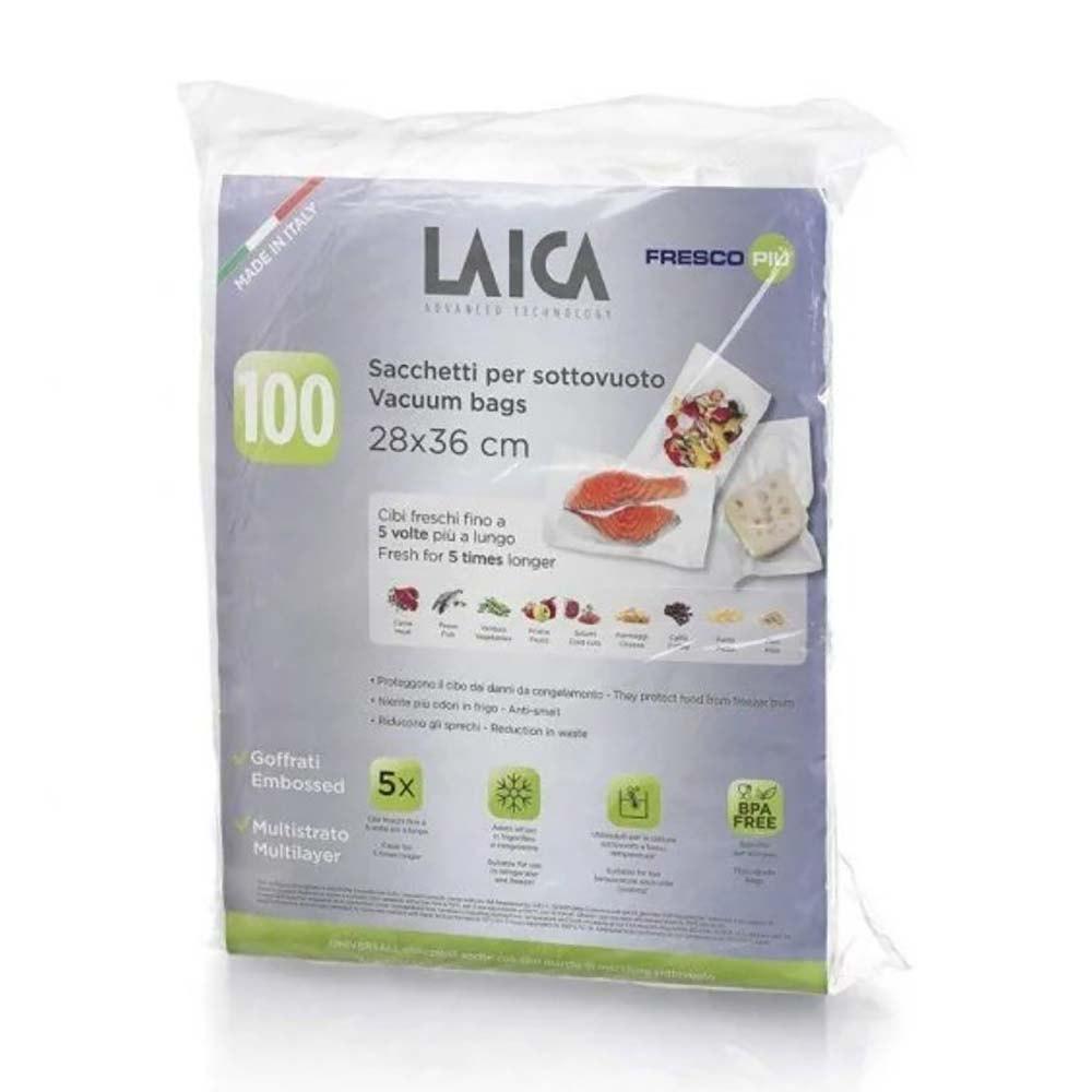 LAICA 100 BUSTE PER CONSERVAZIONE SOTTOVUOTO 28x36 CM VT3512