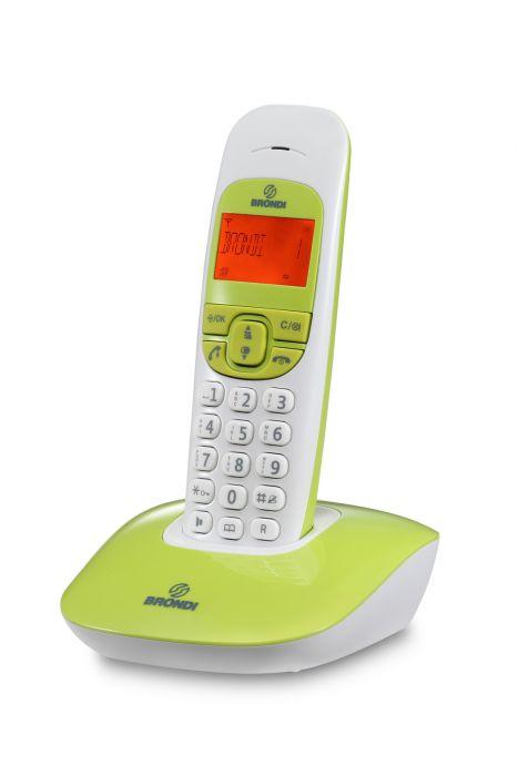 BRONDI TELEFONO CORDLESS NICE BIANCO/VERDE