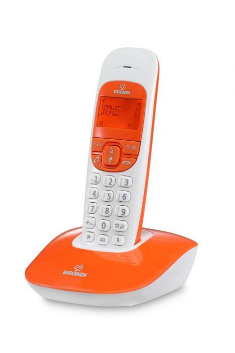 BRONDI TELEFONO CORDLESS NICE BIANCO/ARANCIO