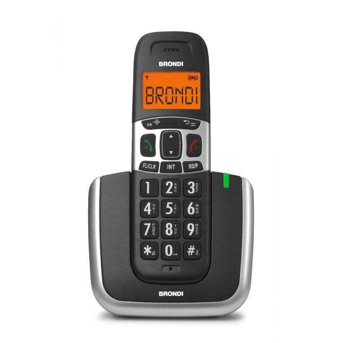 BRONDI TELEFONO CORDLESS BRAVO PLATINUM BK/S