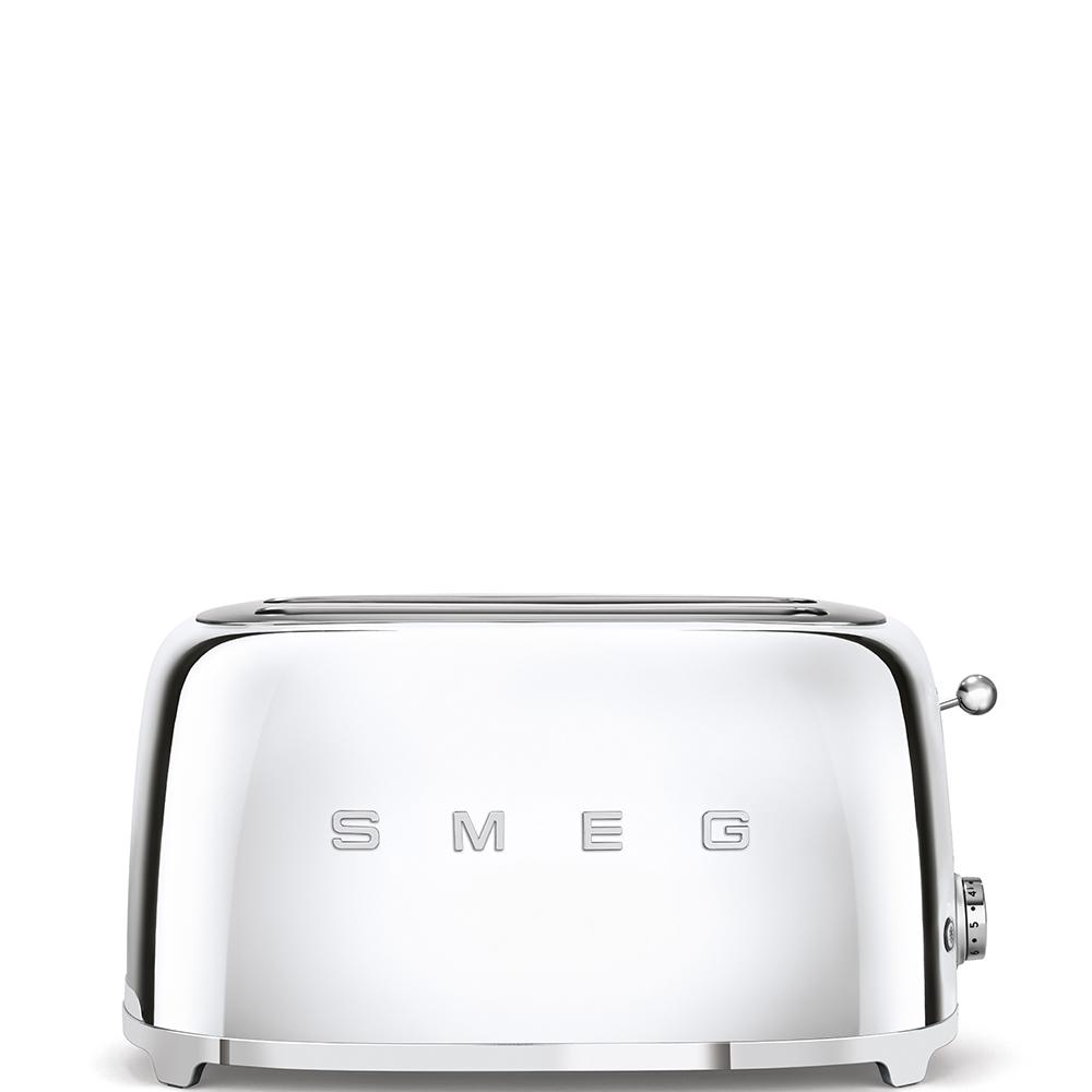 SMEG TOASTER 4 fette in acciaio inossidabile in stile 50 '