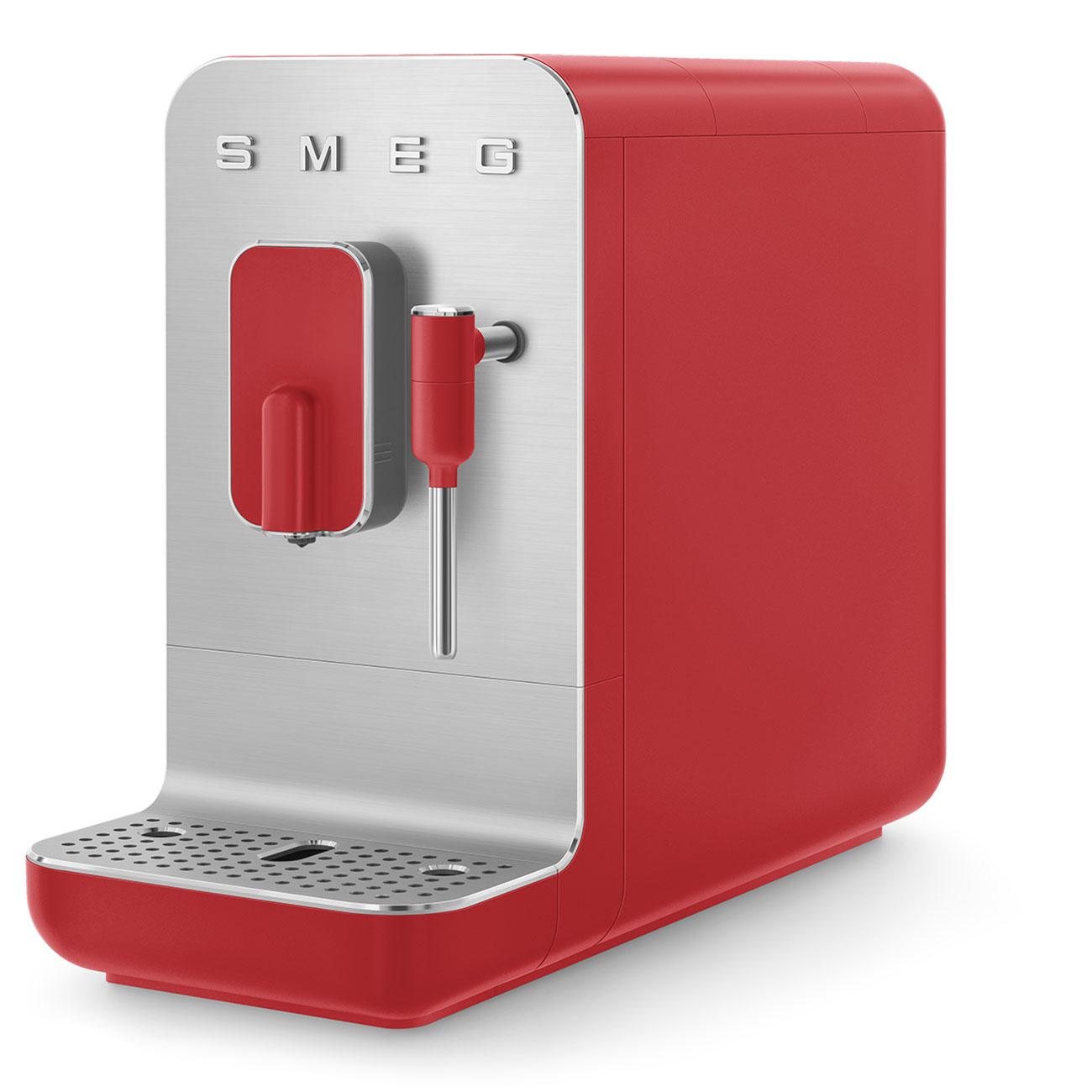 MACCHINA DA CAFFÈ SUPERAUTOMATICA SMEG STILE ANNI '50 ROSSA BCC02RDMEU