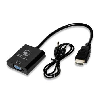 ATLANTIS CAVO CONVERTITORE DA HDMI A VGA CON AUDIO A04-HDMI_VGA