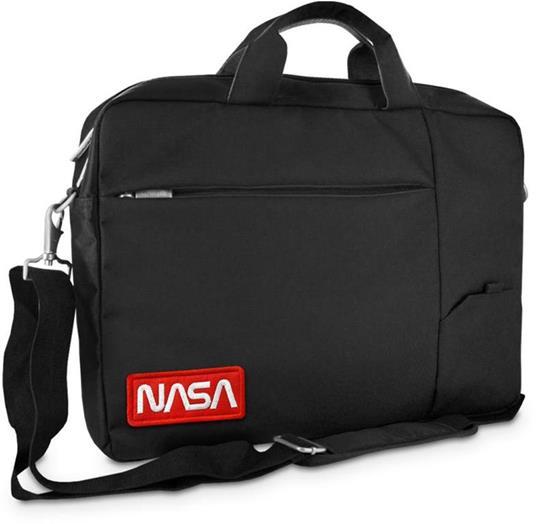 ATLANTIS BORSA NOTEBOOK THE MOON PROJECT BAG 156" BLACK LOGO NASA WORM NS-KLM180705-B