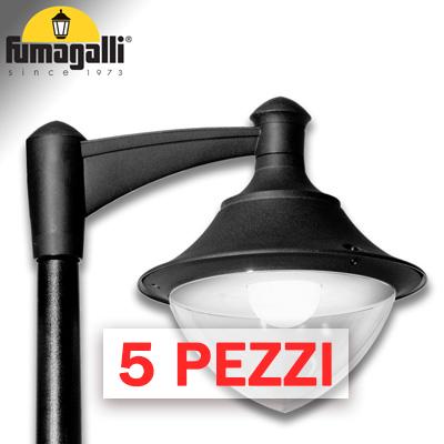 5x VIVI 400 NERO TRASP POWER LED E27 30W CCT SET