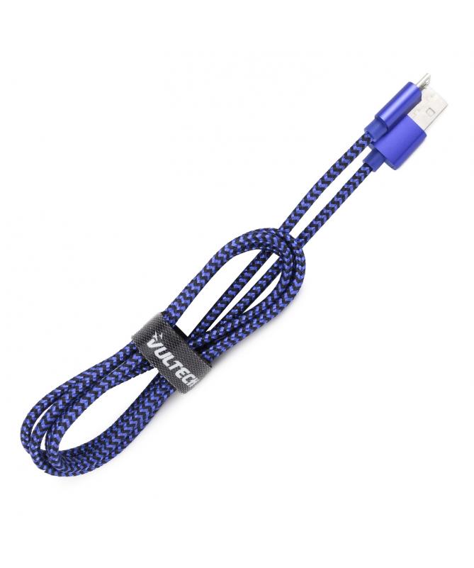 VULTECH CAVO MICRO USB TO USB 1 MT IN NYLON BLU SM-N31BL