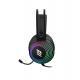 CUFFIA C/MICROFONO USB/3,5MM GAMING RGB BK CRUX