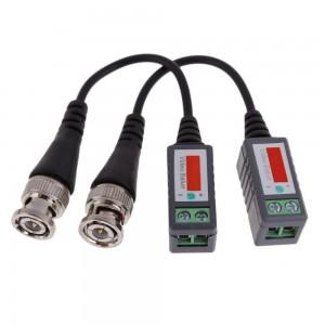 MACH POWER VIDEO BALUN 1CH AHD/CVI/TVI 1080P UP TO 300M WITH CABLE VS-VB202P-HD