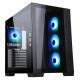 CASE ITEK TOWER "DARK CAVE" GAMING 2*USB3,1*USB-C 4*12cm fan ARGB, Trasp Wind, - ITGCADCAGB