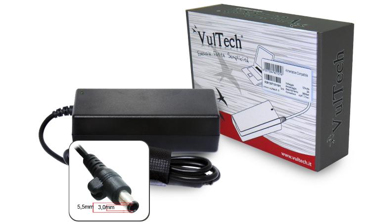 VULTECH ALIMENTATORE PER SAMSUNG 55x30 MM 60W 19V 316A SA19316L-312