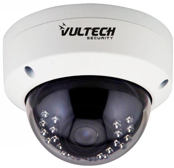 VULTECH TELECAMERA DOME AHD CON CUPOLA IN VETRO 1/3" 2 MPX 1080P 36MM 24PCS LED IR 20M BIANCA CM-DMT1080AHD