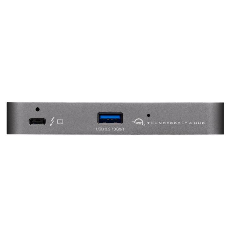 OWC Thunderbolt 4 Hub : TB4 verso USB 3.2 Gen2 Type-A + 4x TB4 40Gbps - Per Mac M1, Mac TB3 e PC TB4