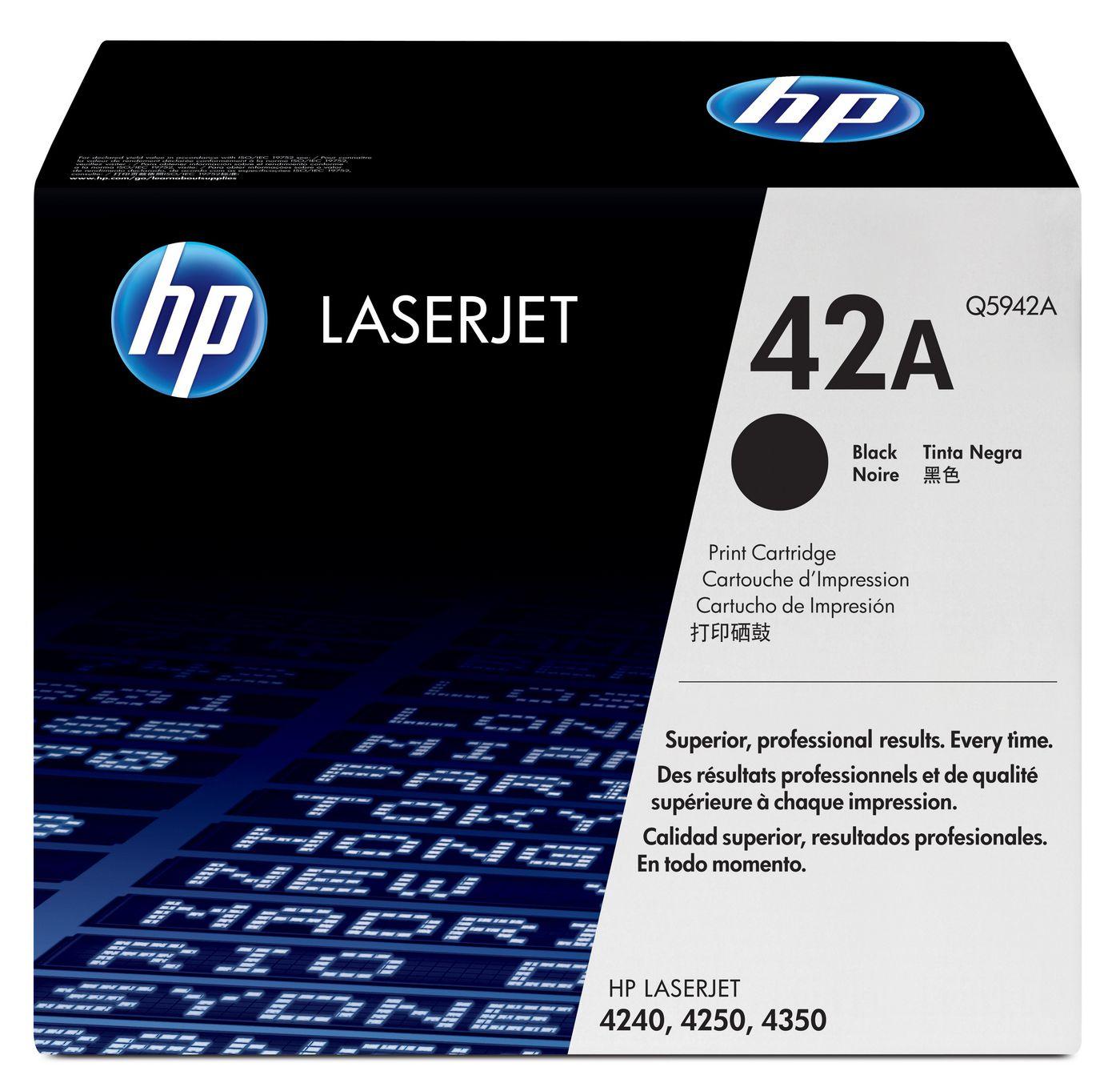 ORIGINAL HP toner nero Q5942X 42X 20000 Seiten