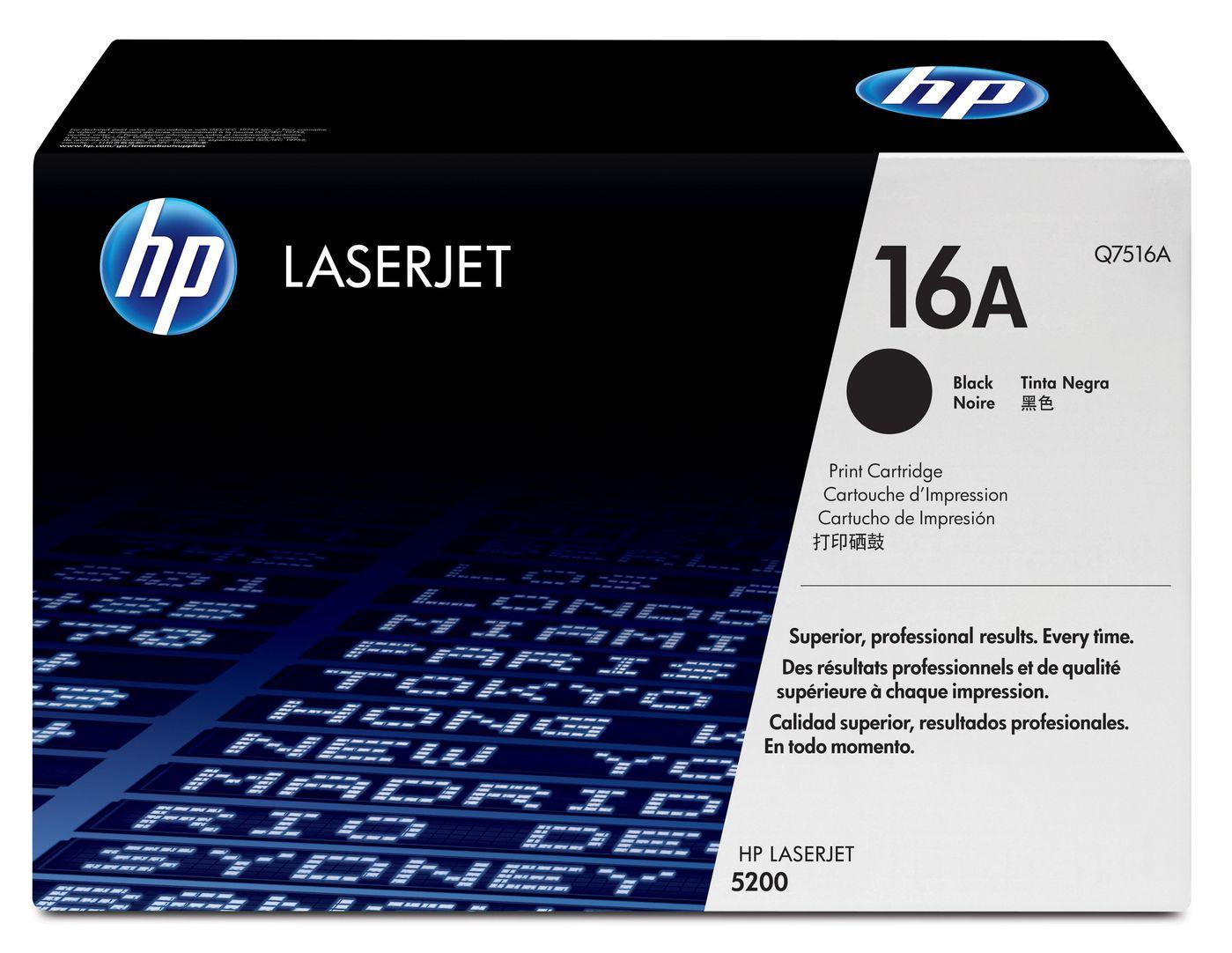 Q7516A TONER LASERJET 5200 - 12000P