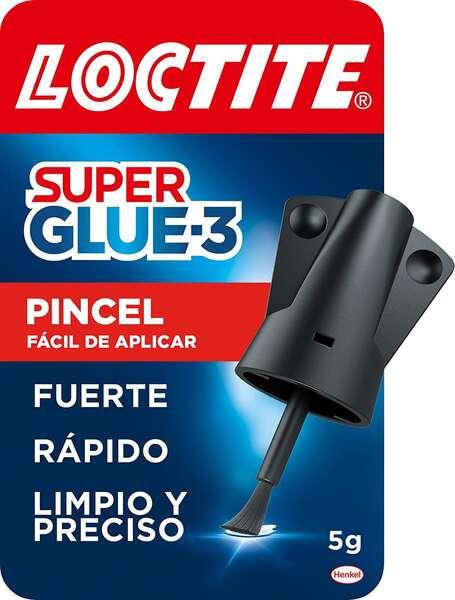 Loctite Super Glue -3 Pennello da 5Gr - Tripla resistenza degli adesivi universali - Resistenza alle macchie e utilizzo - 26409