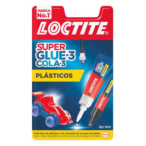 Loctite Superglue-3 Plastiche Difficili Bl 4ml + 2gr - Colla Trasparente e Liquida - Formulata per Plastiche Difficili - Facile