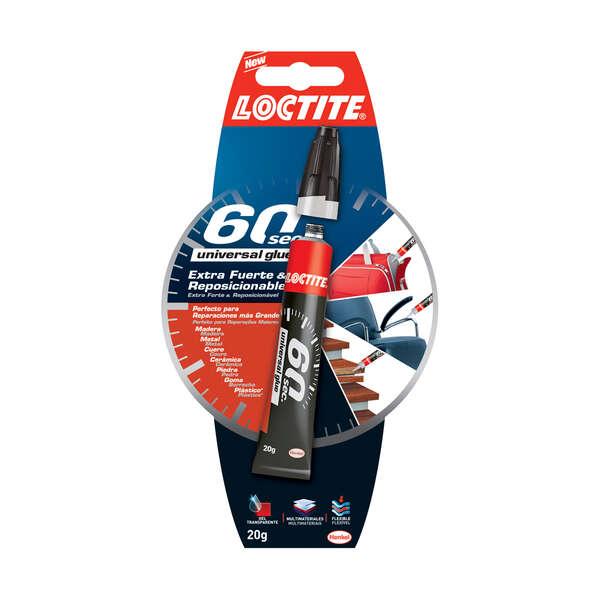 Loctite 60Sec Std Box - Adesivo gel trasparente riposizionabile - Attacca in 60 secondi - Adesione extra forte - Ideale per sup