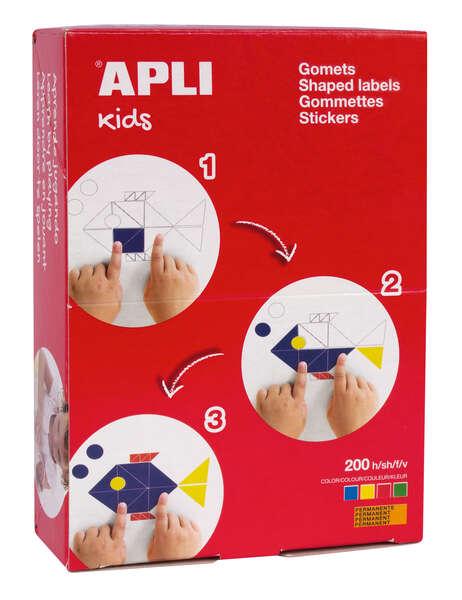 APPLICITTI STAR ADESIVE permanenti - 12 mm, 16 mm e 20 mm - 7000 elastici al pezzo - Ideale per scuole e seminari per bambini