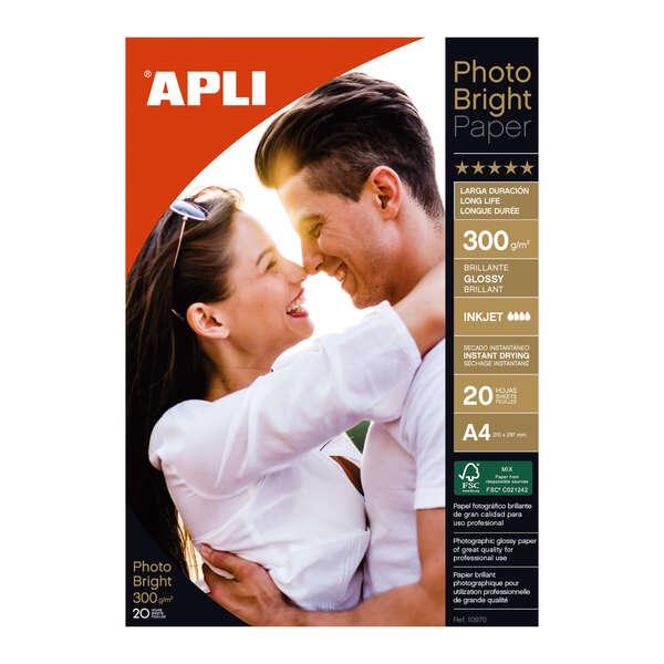 Carta fotografica APPI Photobright Lunga Durata A4 300G 20 fogli