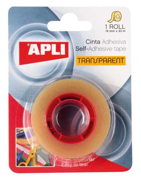 Questo adesivo trasparente applicato 19mm x 33m - resistente all'acqua e all'umidità - facile da applicare con le mani - ideal