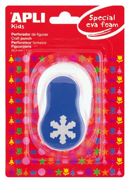 APPI Snow Cup puncher - Figure di 25.4 mm - Perfere di carta, cartone, cartone, cartone e gomma Eva sottile a 2 mm - trasmissio