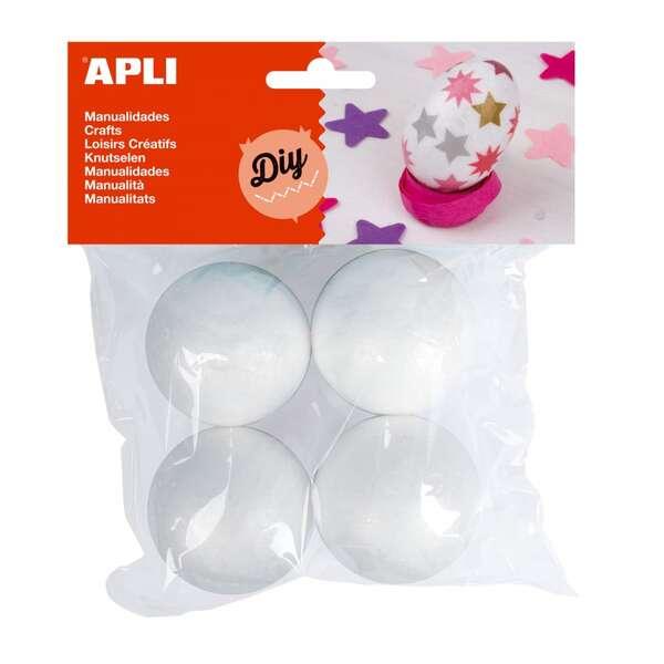 Confezione da 4 palline Ø 50 mm - bianco