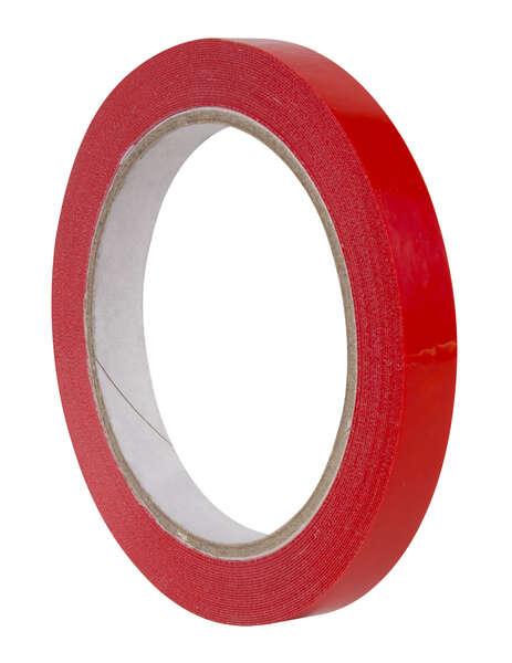 Applica questo adesivo rosso 12 mm x 66 m - Resistente agli strappi - facile da etichettare - ideale per disordine e imballaggi