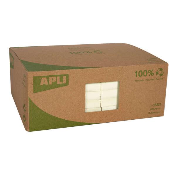 Apli Sticky Notes Riciclato Classic 125x75mm 12 Blocchi - 100 Fogli - Giallo