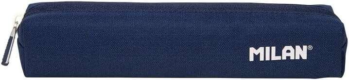 Mini Astuccio Rotondo Milan Serie 1918 - Tessuto Resistente a Rotture e Strappi - Misure 20,5x4,5x5cm - Colore Blu Scuro