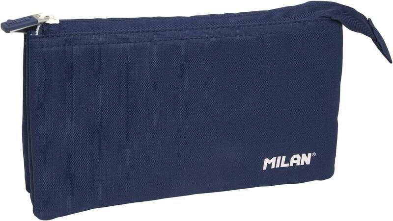 Valigia da Trasporto Serie Milan 1918 5 Scomparti - Tessuto Resistente a Rotture e Strappi - Misure 22x12x4cm - Colore Blu Scuro