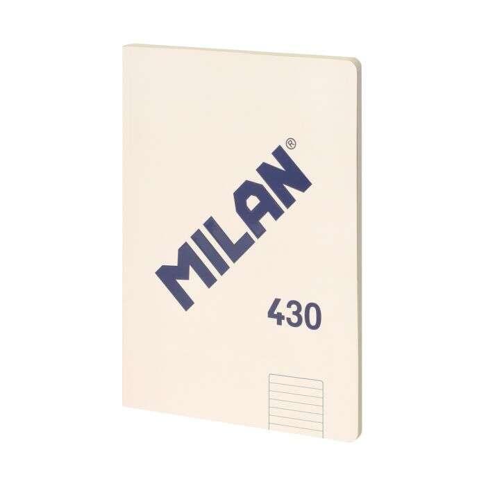 Quaderno Milano Colla Formato A4 A Righe 7mm - 48 Fogli da 95 gr/mq - Microperforato - Copertina Morbida - Colore Beige