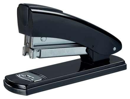 Petrus 2002 Retro Metal Stapler - Fine at 30 foglie - chiuso, aperto e inchiodato - colore nero