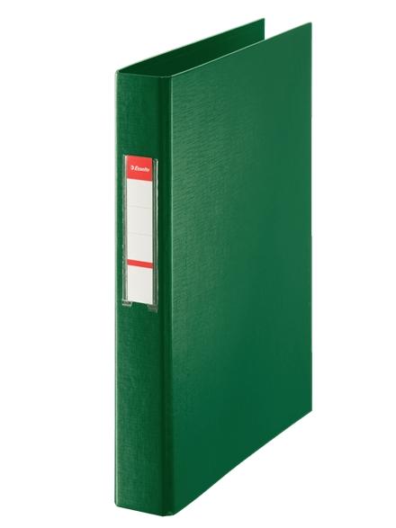 Card Esselte Anelli - Formato Folio - CapacitÃ  di 190 nebbie - 4 ospiti da 25 mm - colore verde