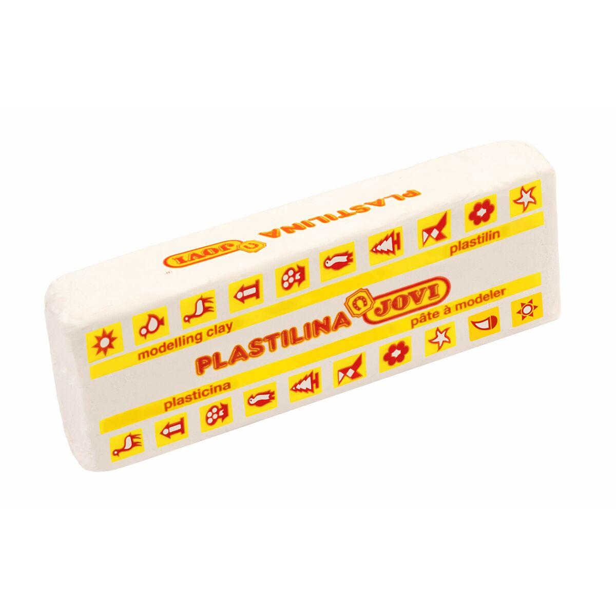 Barre di plastilina Jovi School 150 g Bianco (15 Pezzi)