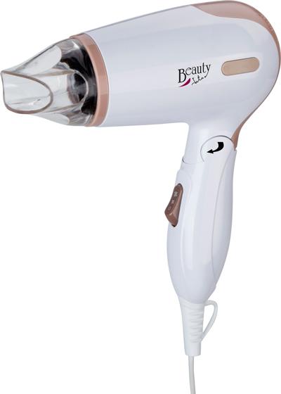 Jata SC47B Travelling Hair Essiccatore Bitensione da 1200 W - pieghevole - Concentratore e diffusore - limitatore di sicurezza