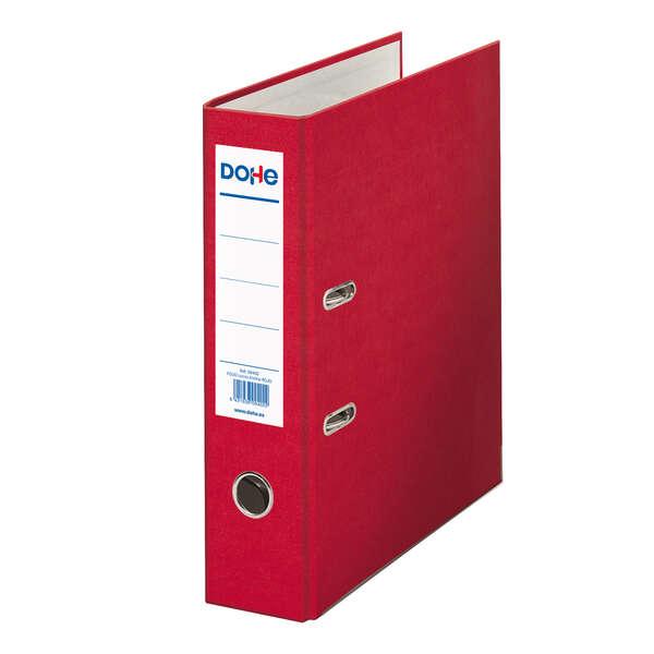 File a leva di Dohe Archicolor con rado - cartoncino - formato folio - lunghezza dorso - colore rosso