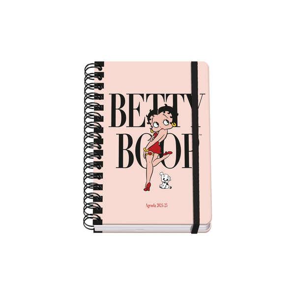 Agenda scolastica a spirale cablata Dohe Betty Boop A5 - Vista settimanale - Carta 80 g/m2 - Copertina in cartone laminato - Ch